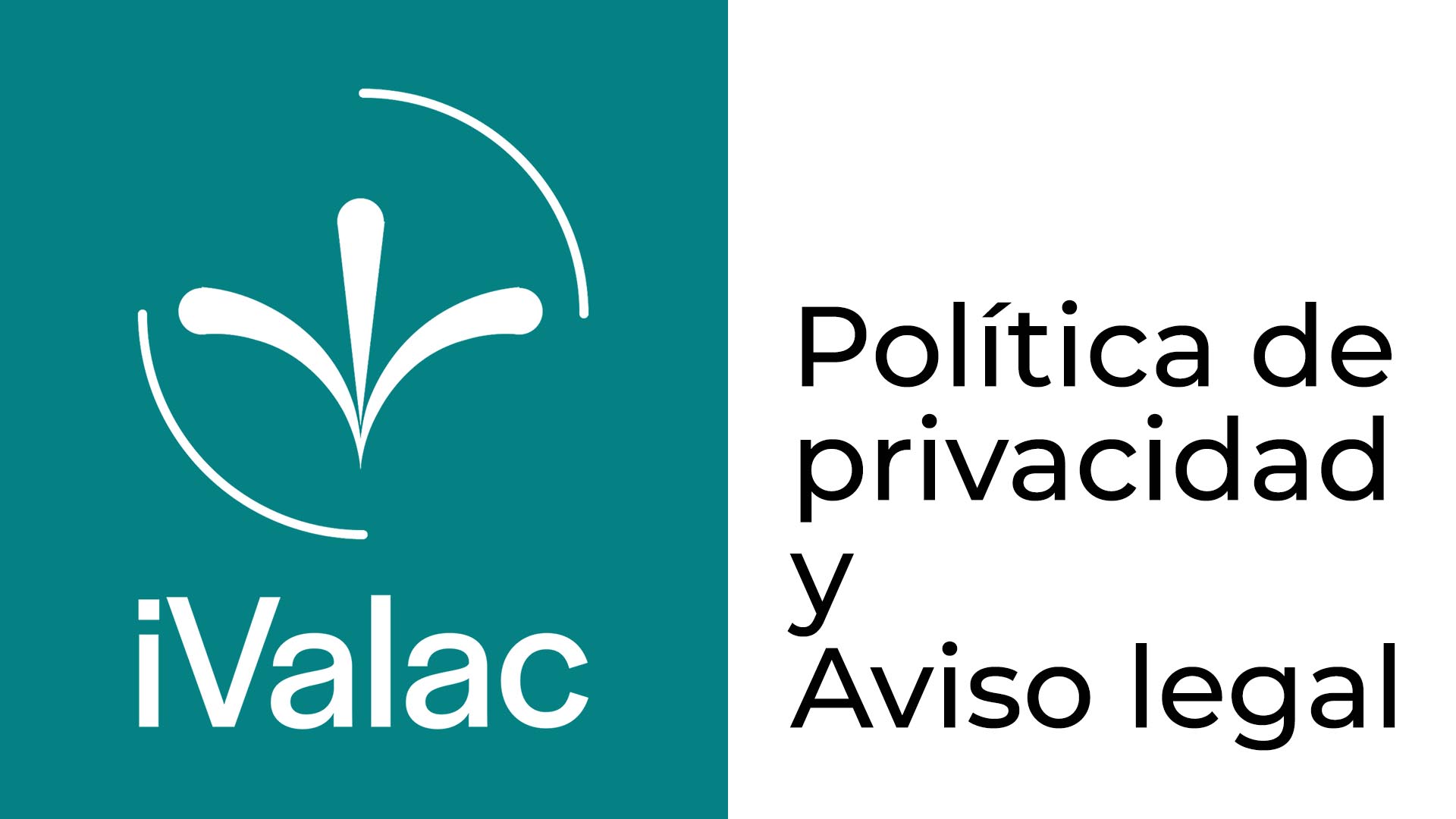Aviso legal y política de privacidad